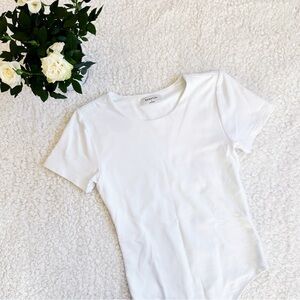 White Babaton bodysuit Aritzia